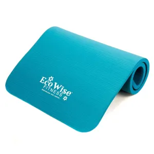Deluxe Workout/Pilates Mat Extra Thick Portable Olive Color 3/4" Thick
