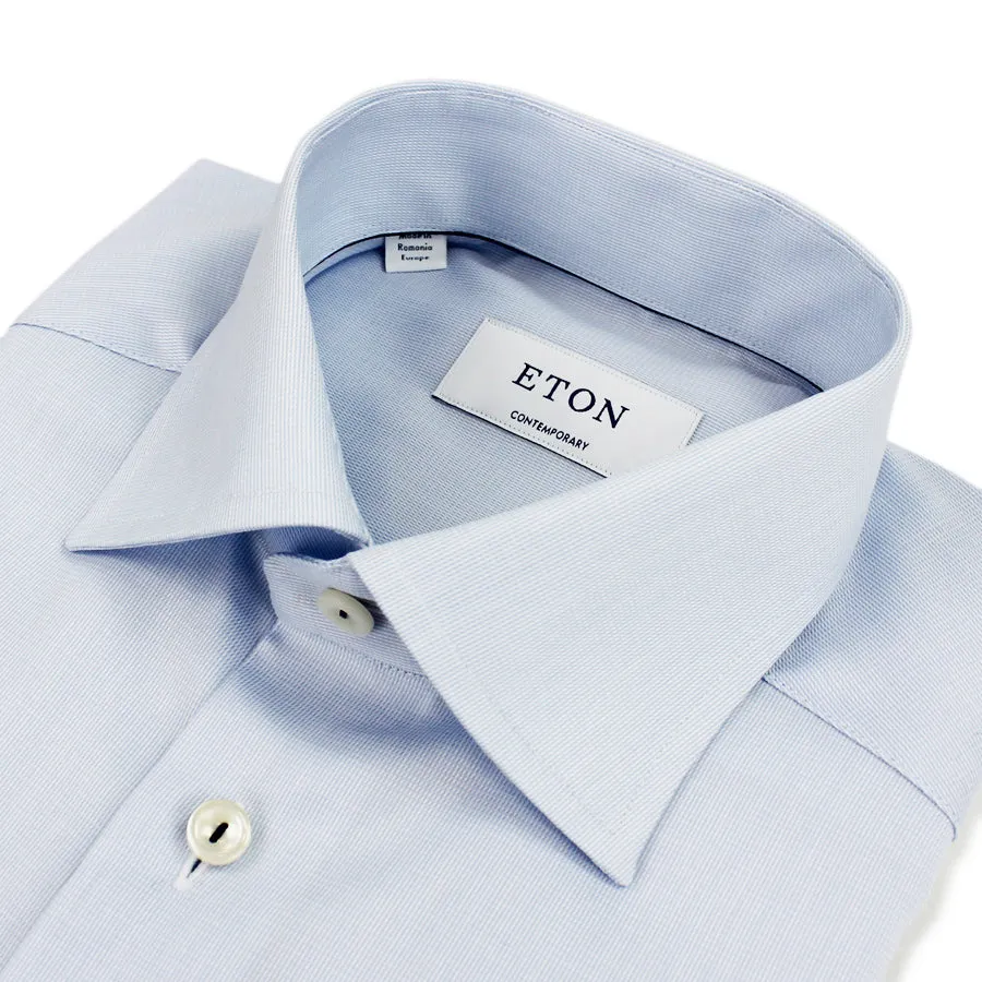 Eton - Contemporary Fit Textured Shirt in Blue