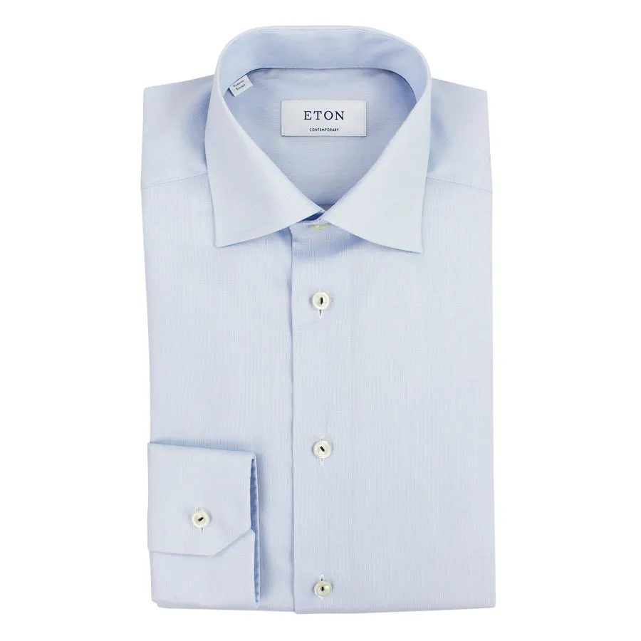 Eton - Contemporary Fit Textured Shirt in Blue