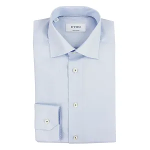 Eton - Contemporary Fit Textured Shirt in Blue