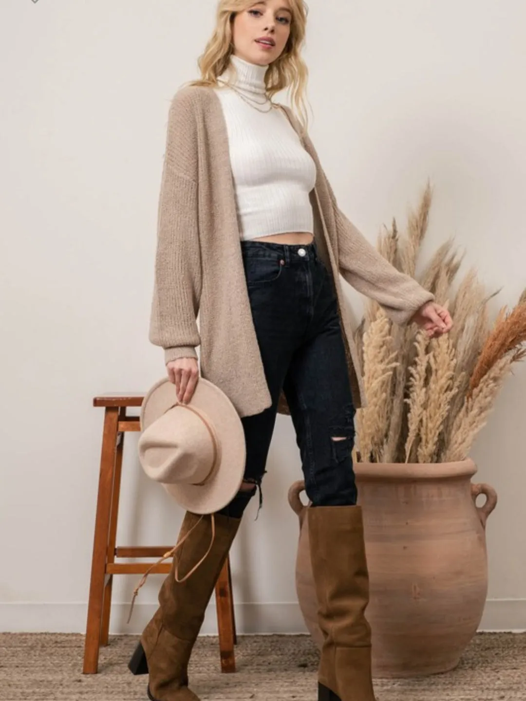 Everyday Cardigan: Khaki