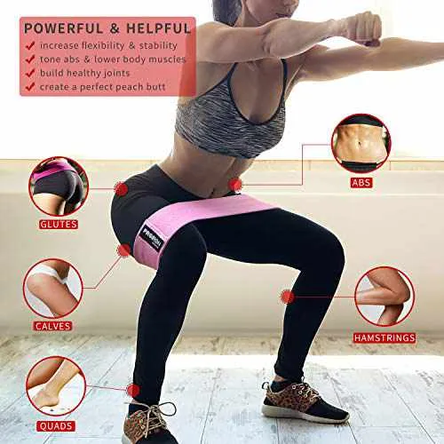 Fabric Resistance Bands [Set of 3] - Booty Bands Stretch Bands