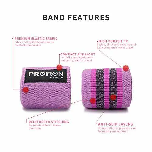Fabric Resistance Bands [Set of 3] - Booty Bands Stretch Bands