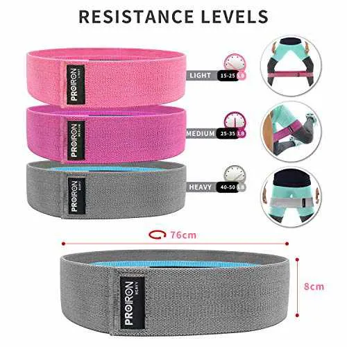 Fabric Resistance Bands [Set of 3] - Booty Bands Stretch Bands