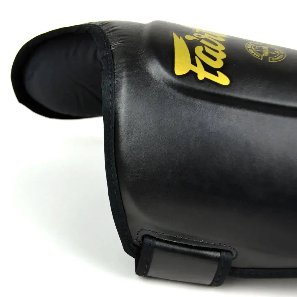 Fairtex SP8 Ultimate Shin Guards - Black & Gold