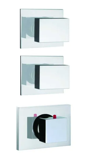 Fima by Nameeks Bio Shock Built-In Thermostatic Valve Trim with Two Volume Control Handles