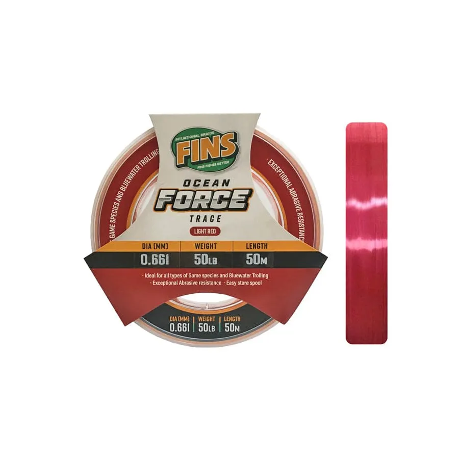 Fins Ocean Force Trace - Light Red