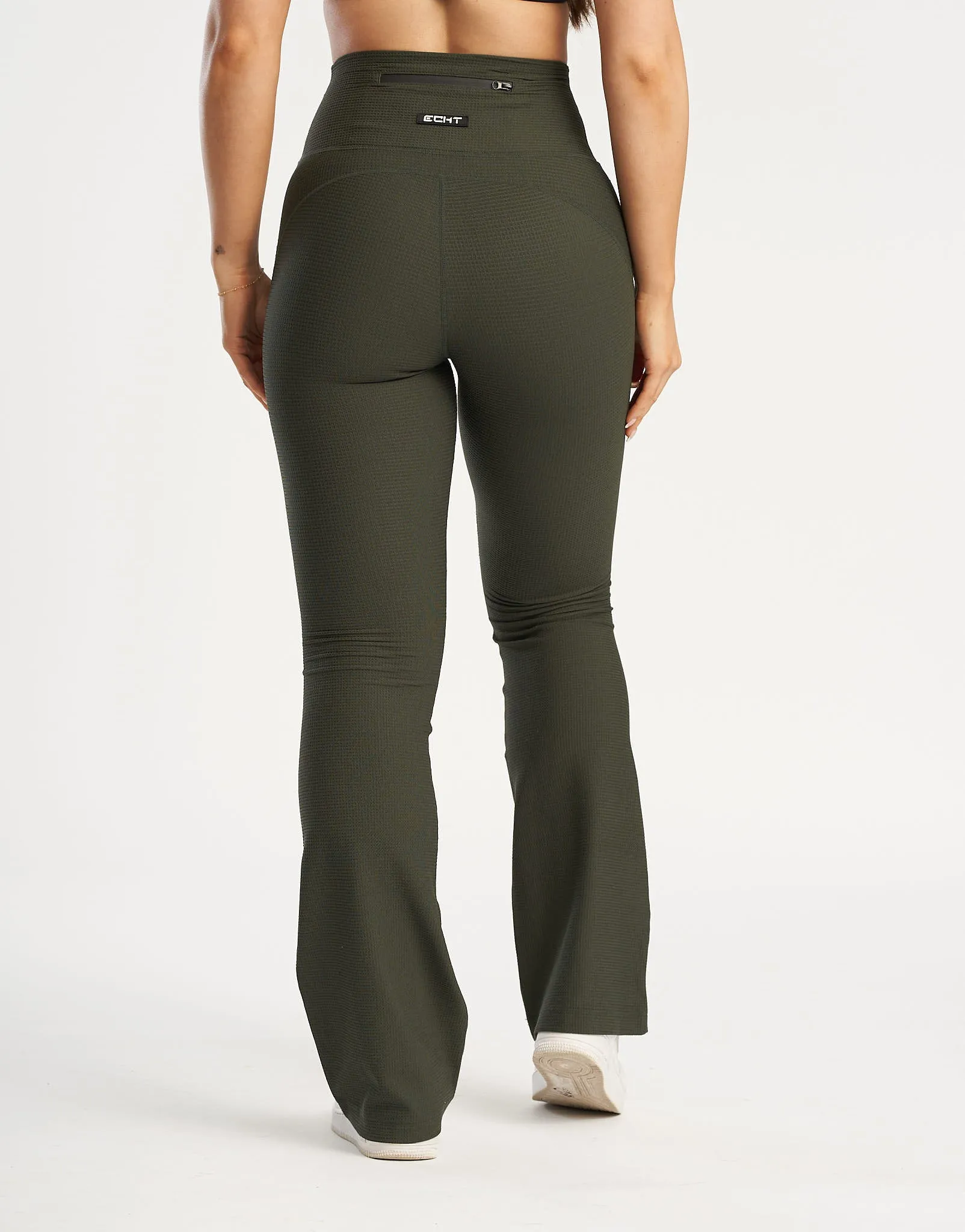 Flare Lounge Leggings - Forest Green