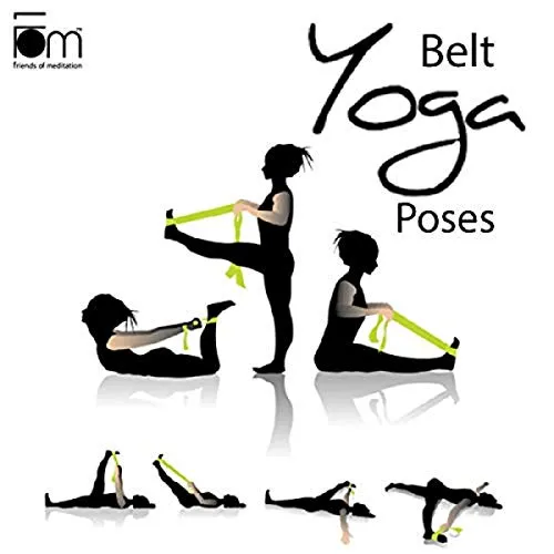 FOM (Friends of Meditation) reinforced cotton Yoga Belt, Cream