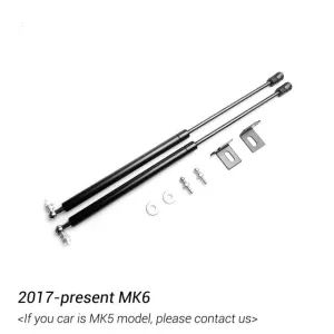 For VW Polo 2017 2018 2019 2020 AW MK6 Refit Bonnet Hood Gas Spring Shock Lift Strut Bars Support Hydraulic Rod Car-styling