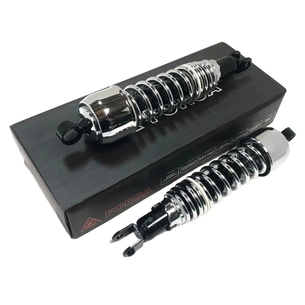 Forsa Twin Shock Type 3 Black / Chrome 335mm - Dual Spring