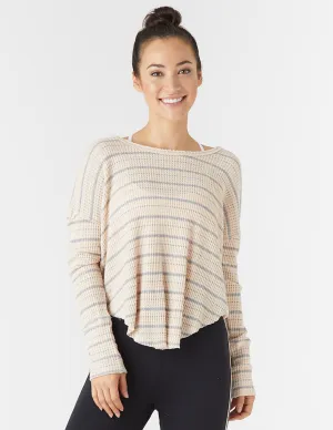 Freestyle Dolman: Rosewater Stripe