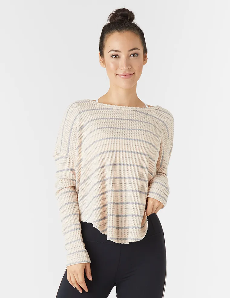 Freestyle Dolman: Rosewater Stripe