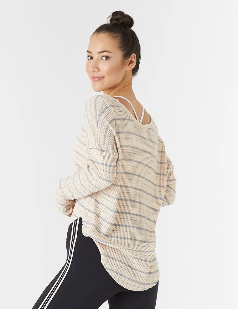 Freestyle Dolman: Rosewater Stripe