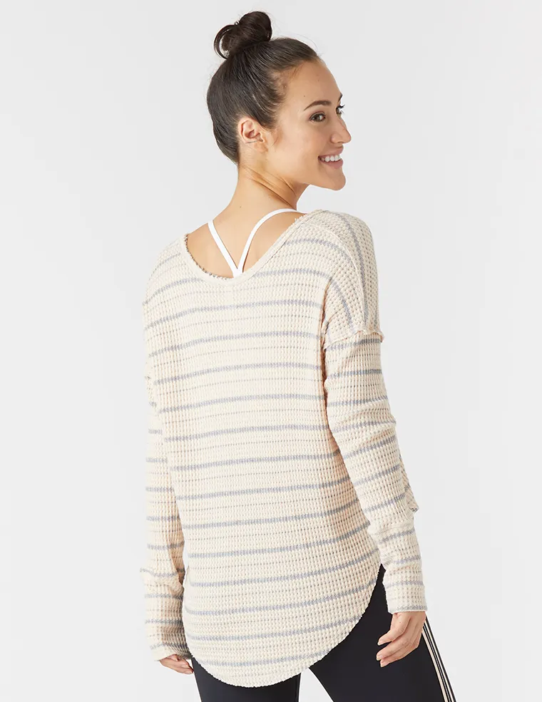 Freestyle Dolman: Rosewater Stripe