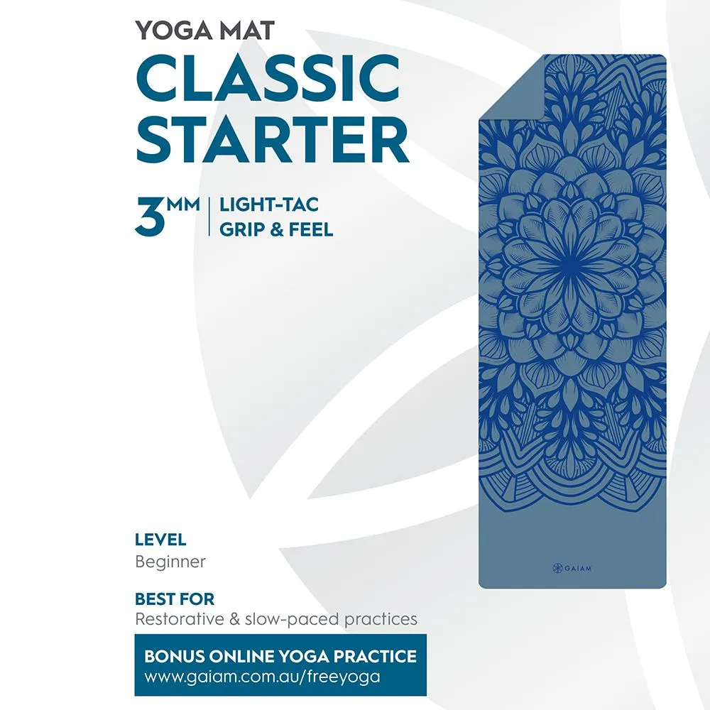 Gaiam Performance Classic Starter 3mm Yoga Mat