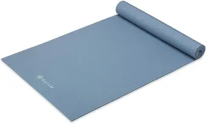 Gaiam Yoga Mat - Premium 5mm Solid Thick Non Slip Exercise & Fitness Mat for All Types of Yoga, Pilates & Floor Workouts (68" x 24" x 5mm)