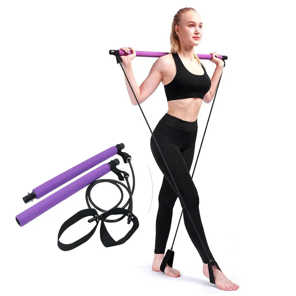 Get Stronger and More Flexible Anywhere with the Portable Yoga Pilates Bar Stick!
