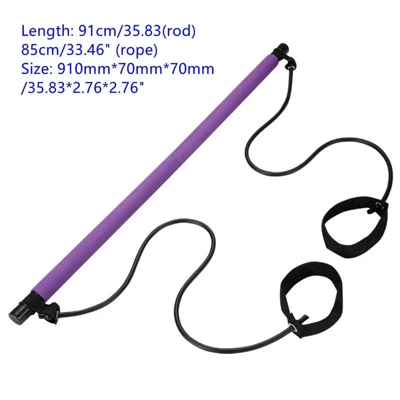 Get Stronger and More Flexible Anywhere with the Portable Yoga Pilates Bar Stick!