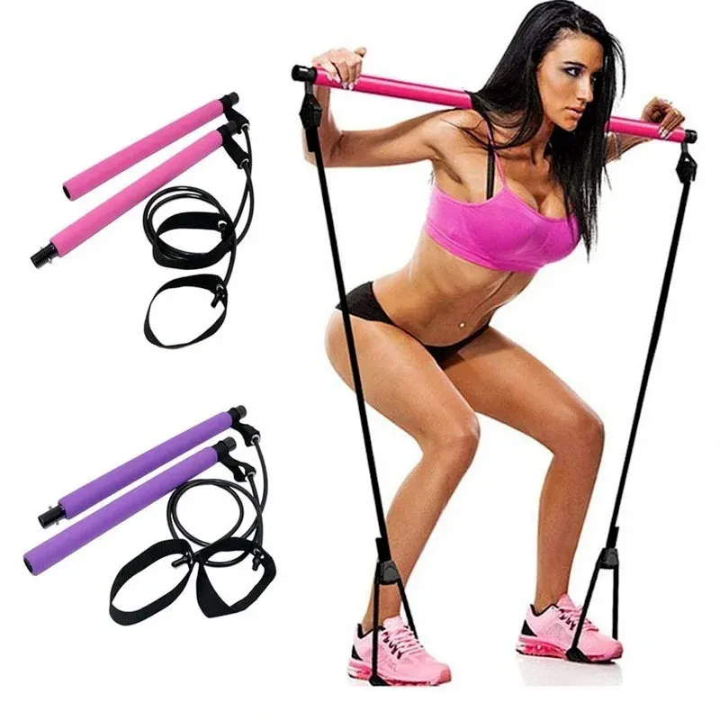 Get Stronger and More Flexible Anywhere with the Portable Yoga Pilates Bar Stick!
