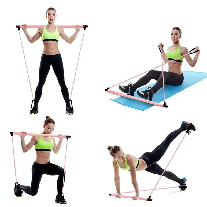 Get Stronger and More Flexible Anywhere with the Portable Yoga Pilates Bar Stick!
