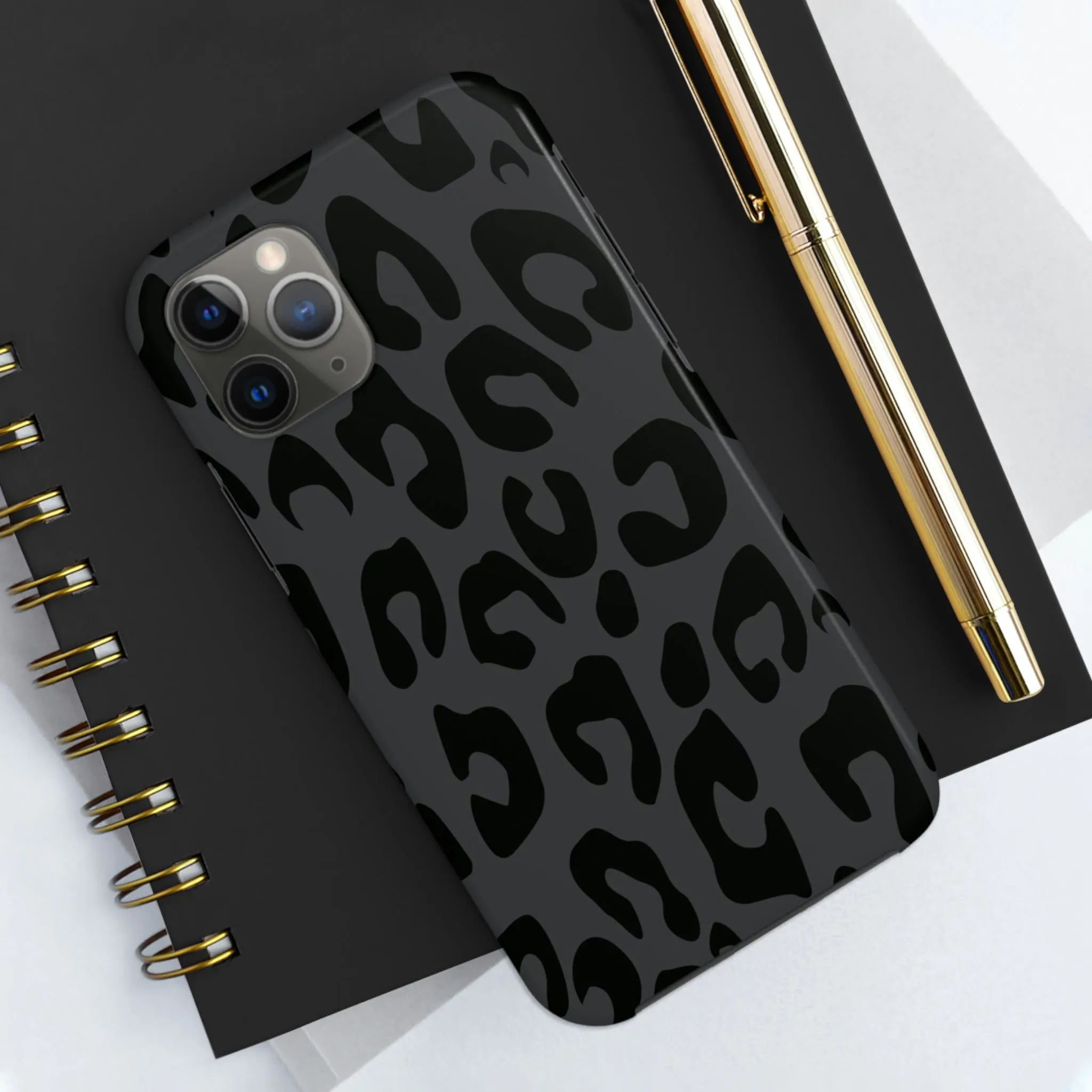Gray Cheetah phone case
