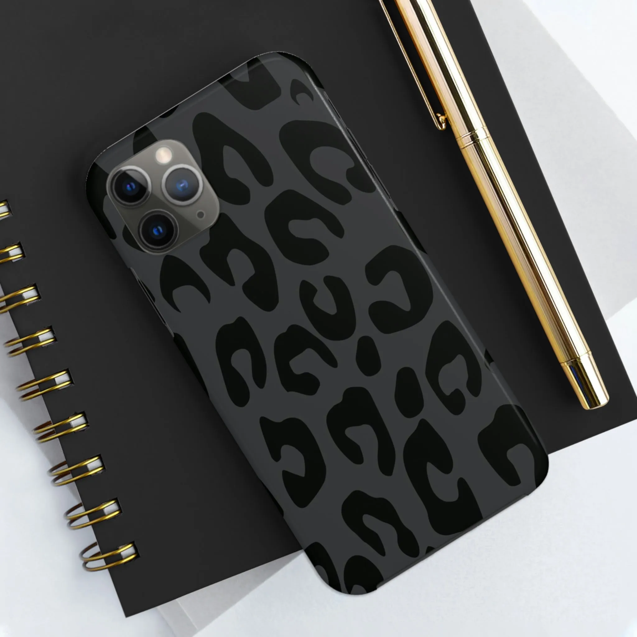 Gray Cheetah phone case