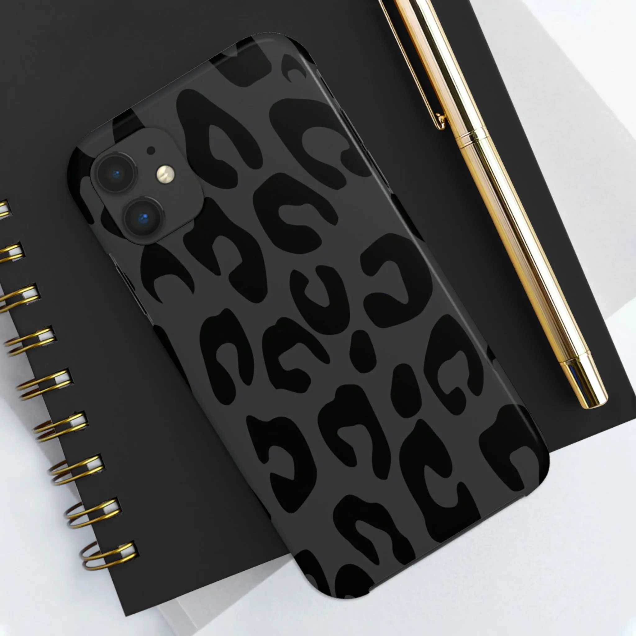 Gray Cheetah phone case