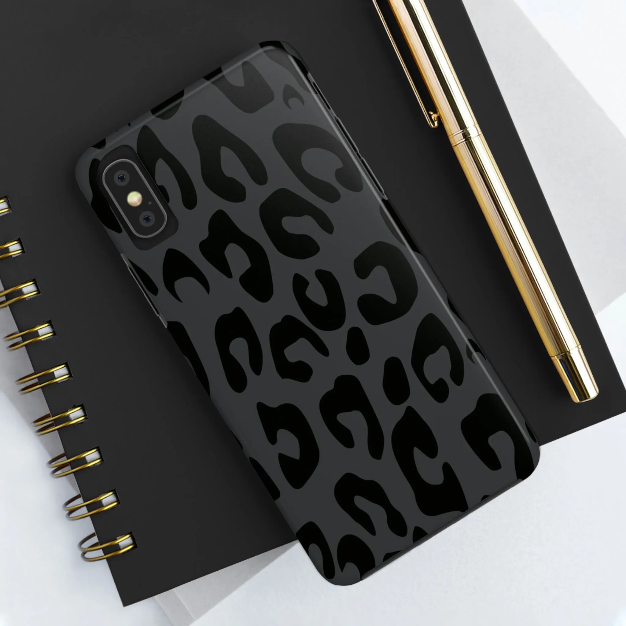 Gray Cheetah phone case