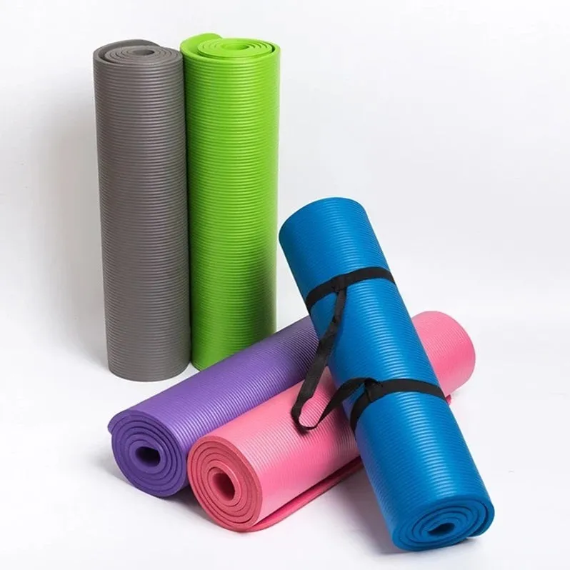 Grey Pilates Mat 180 x 60 x 1.5cm
