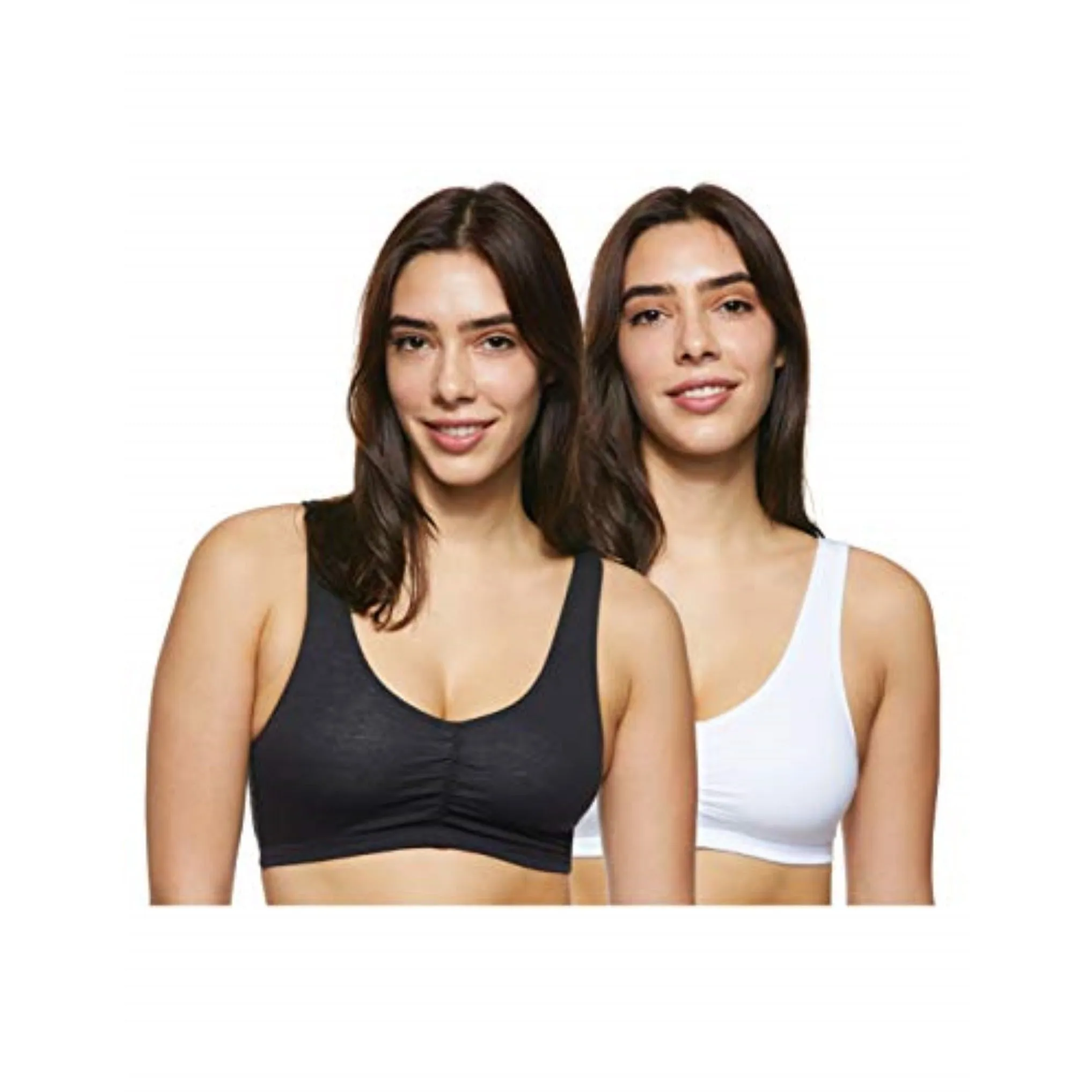 Hanes Women's Comfort-Blend Flex Fit Pullover Bra (2-Pack)