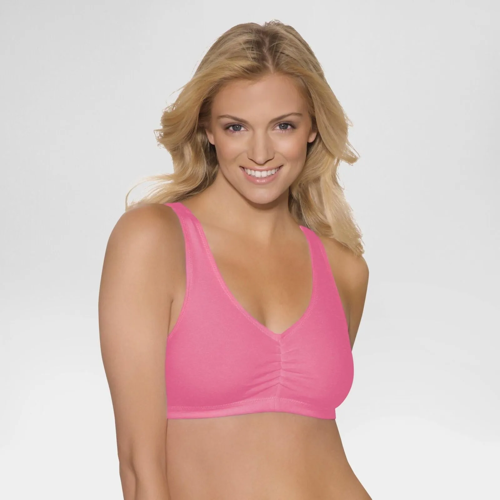 Hanes Women's ComfortFlex Fit Stretch Cotton Sport Bra H570 2-Pack MHH570