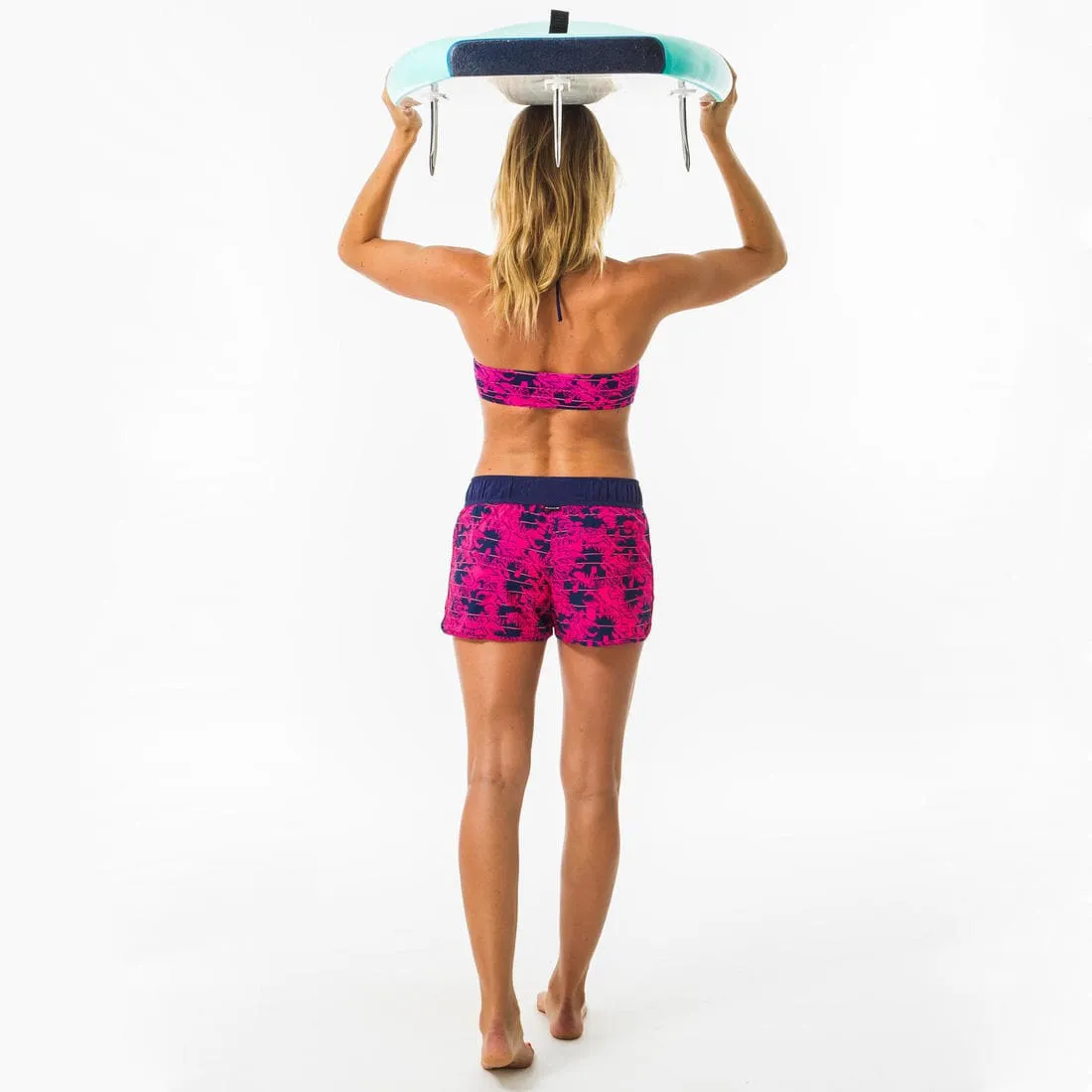 Haut de maillot de bain femme LORI ETHNI forme bandeau avec lien cou amovible