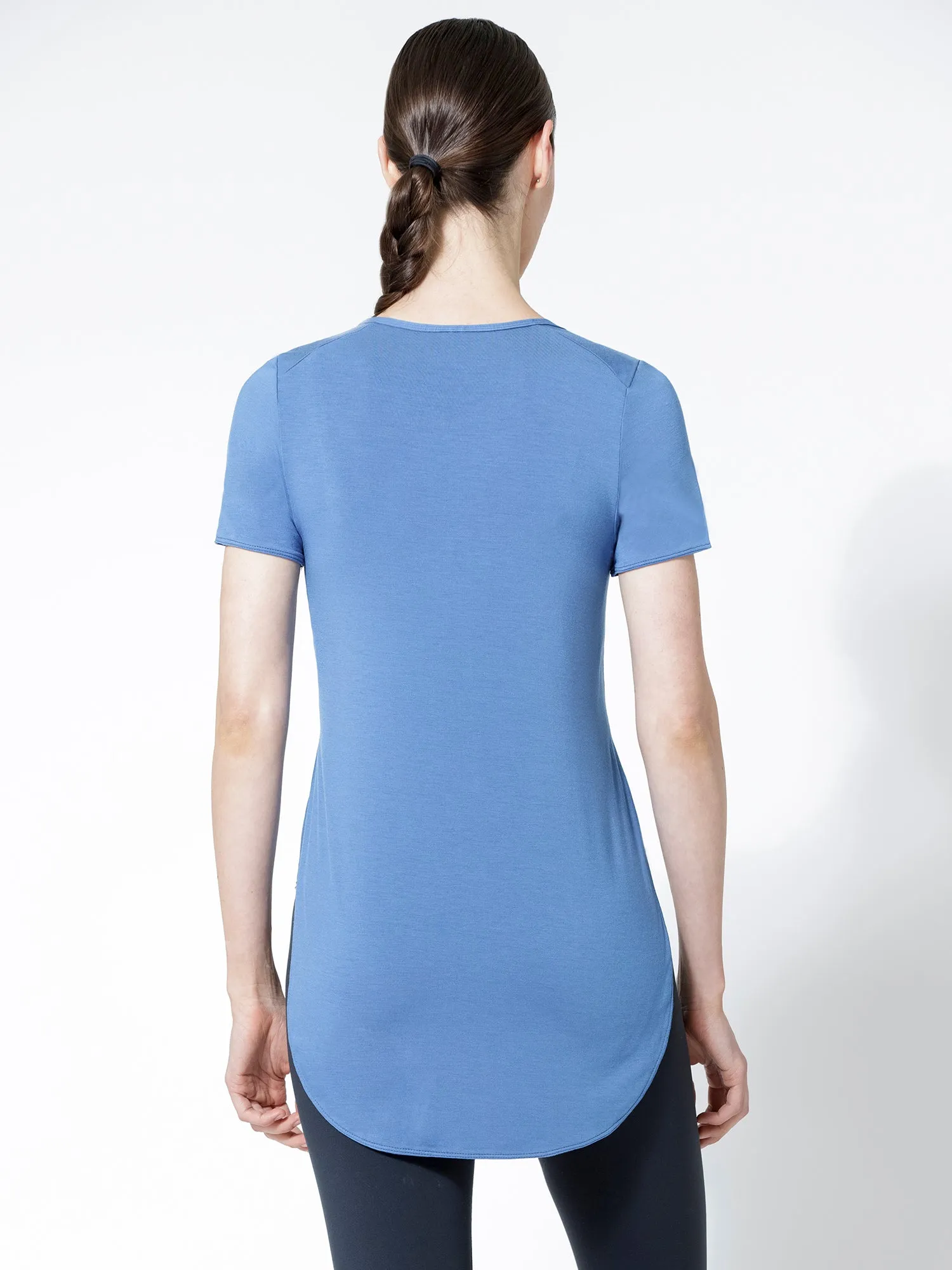 HI LO SPLIT SIDE TEE