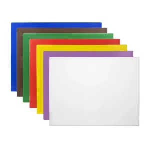 Hygiplas Low Density Chopping Board Set | Large | 600 x 450 x 10mm | Pack of 7