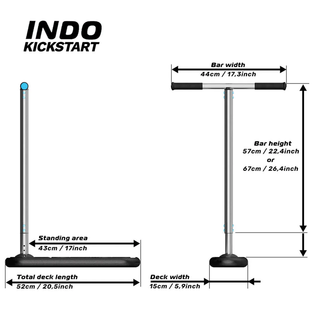 Indo Kickstart Classic Tramp Scooter
