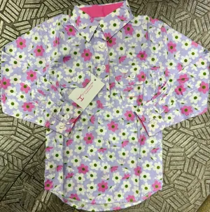 Just Country Shirt Girls Harper Half Button