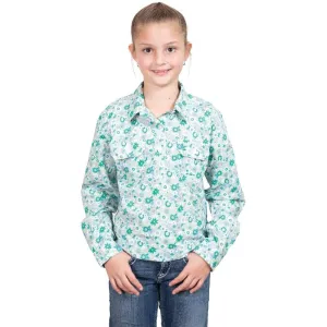 Just Country Shirt Girls Harper Half Button