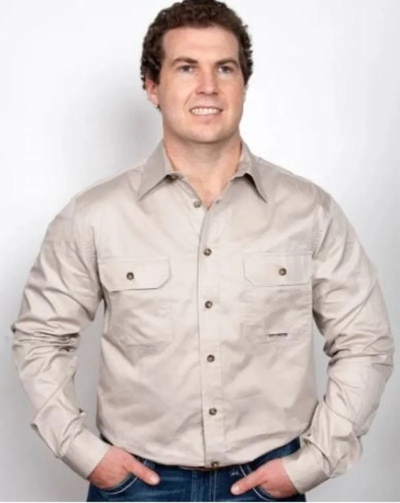Just Country Workshirt Mens Evan Full Button