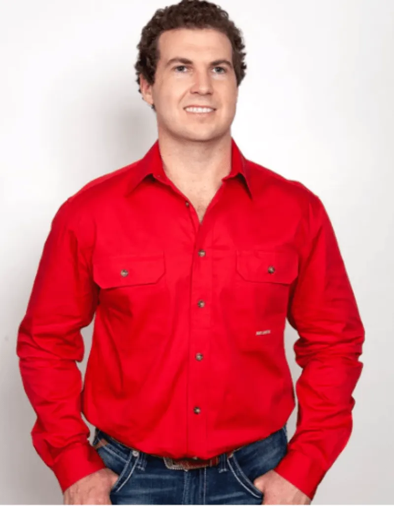 Just Country Workshirt Mens Evan Full Button