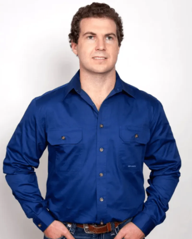Just Country Workshirt Mens Evan Full Button