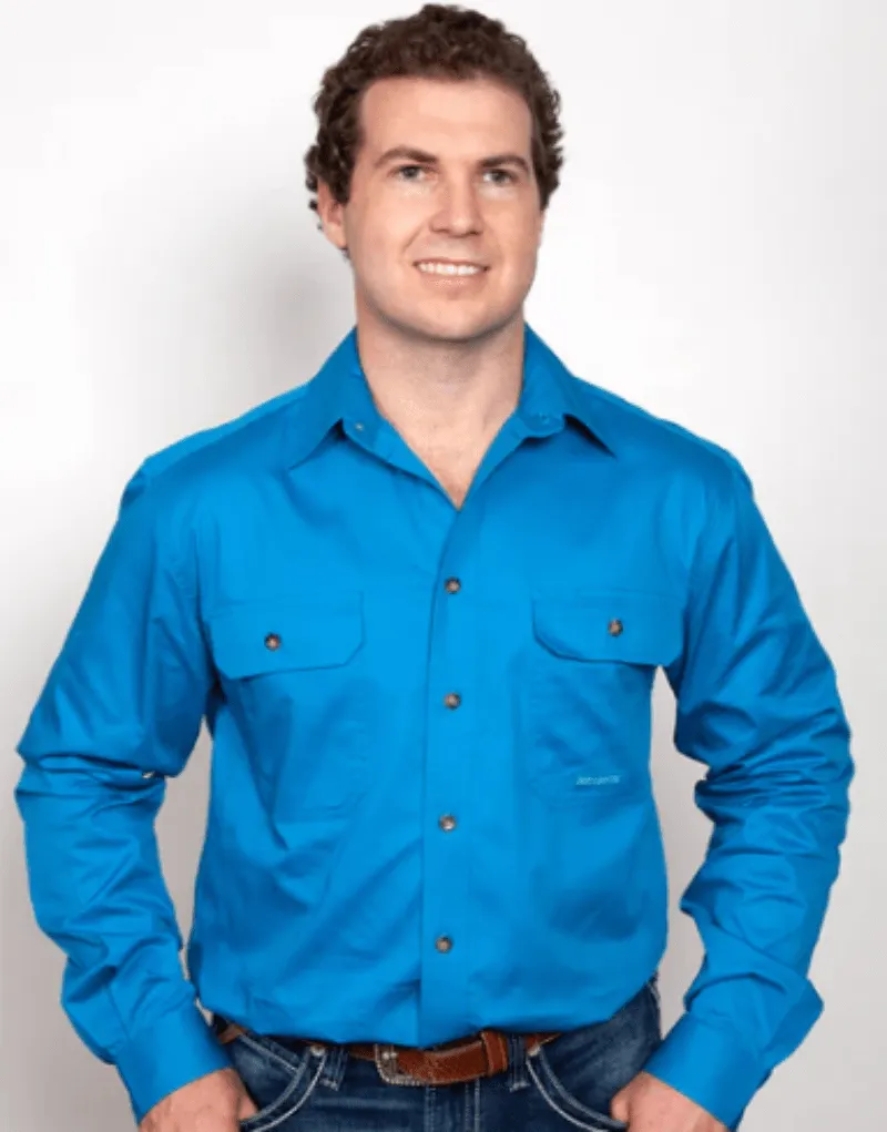 Just Country Workshirt Mens Evan Full Button