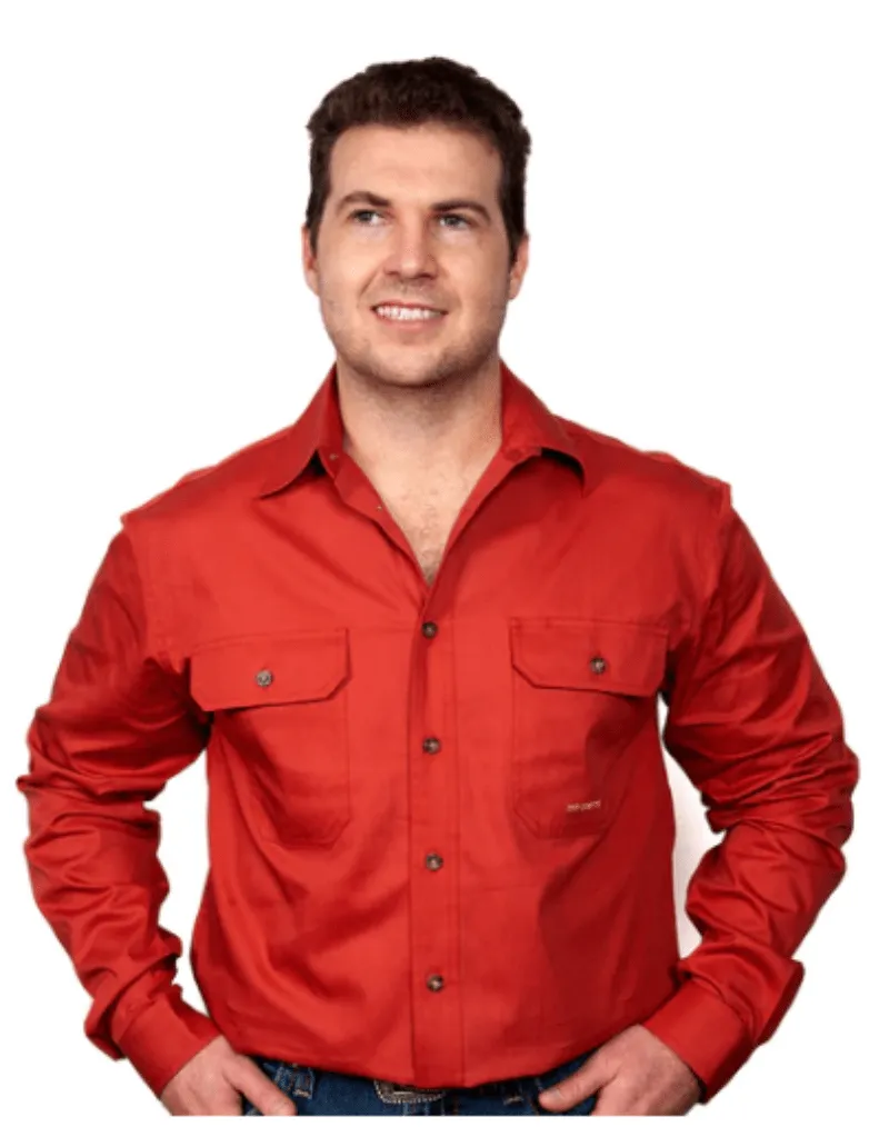 Just Country Workshirt Mens Evan Full Button