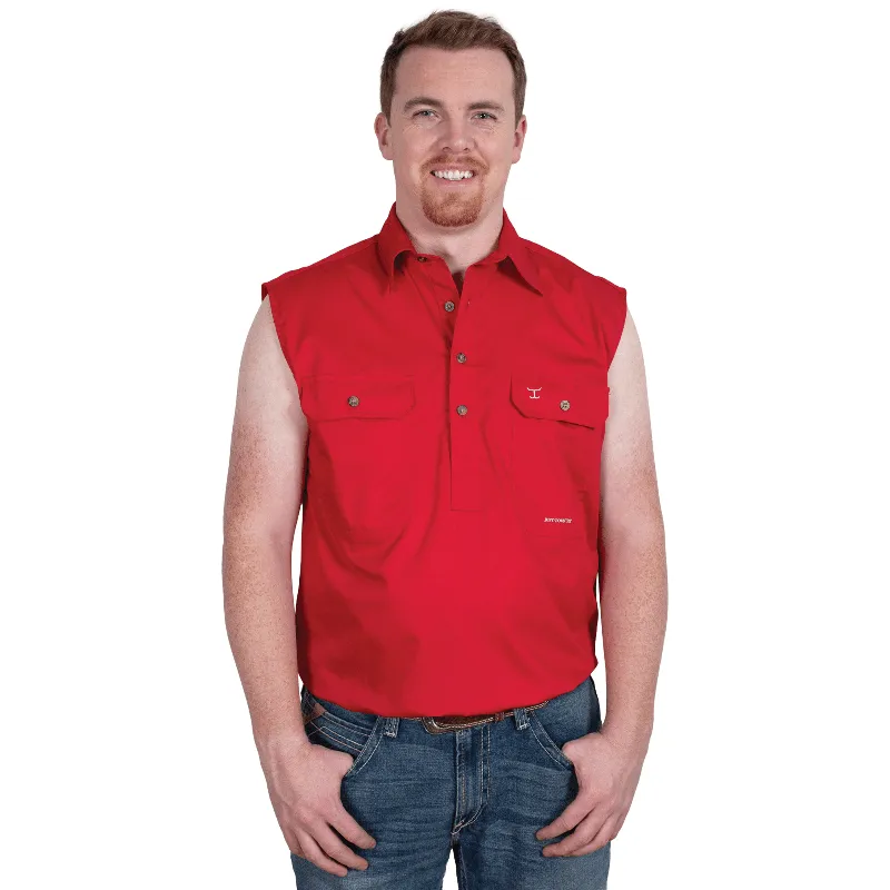 Just Country Workshirt Mens Jack Sleeveless (10103)