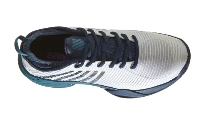 K-Swiss Men's Hypercourt Supreme All Court (White/PondBlue)