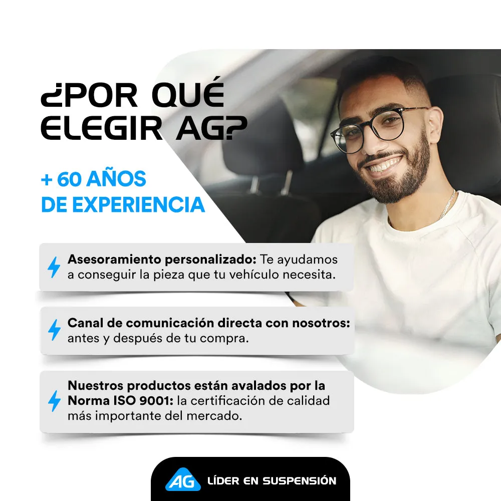 Kit Original Resortes, Amortiguadores y Bases Dodge Town-Country 96-00 Delanteros Kit 6 Piezas