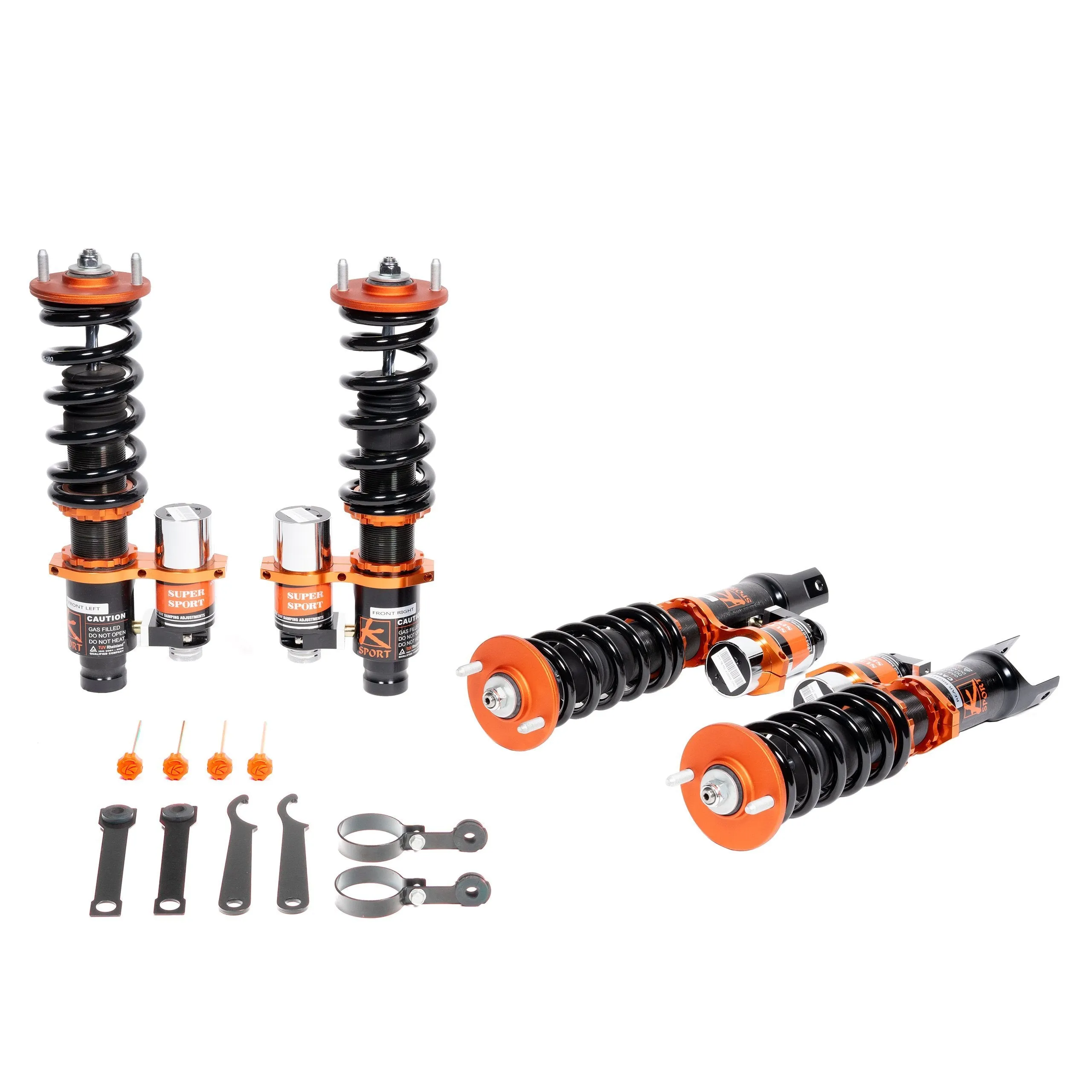 Ksport Kontrol Plus 2 Way Adjustable Damper System Coilovers Honda Civic/CRX EF (1988-1988)