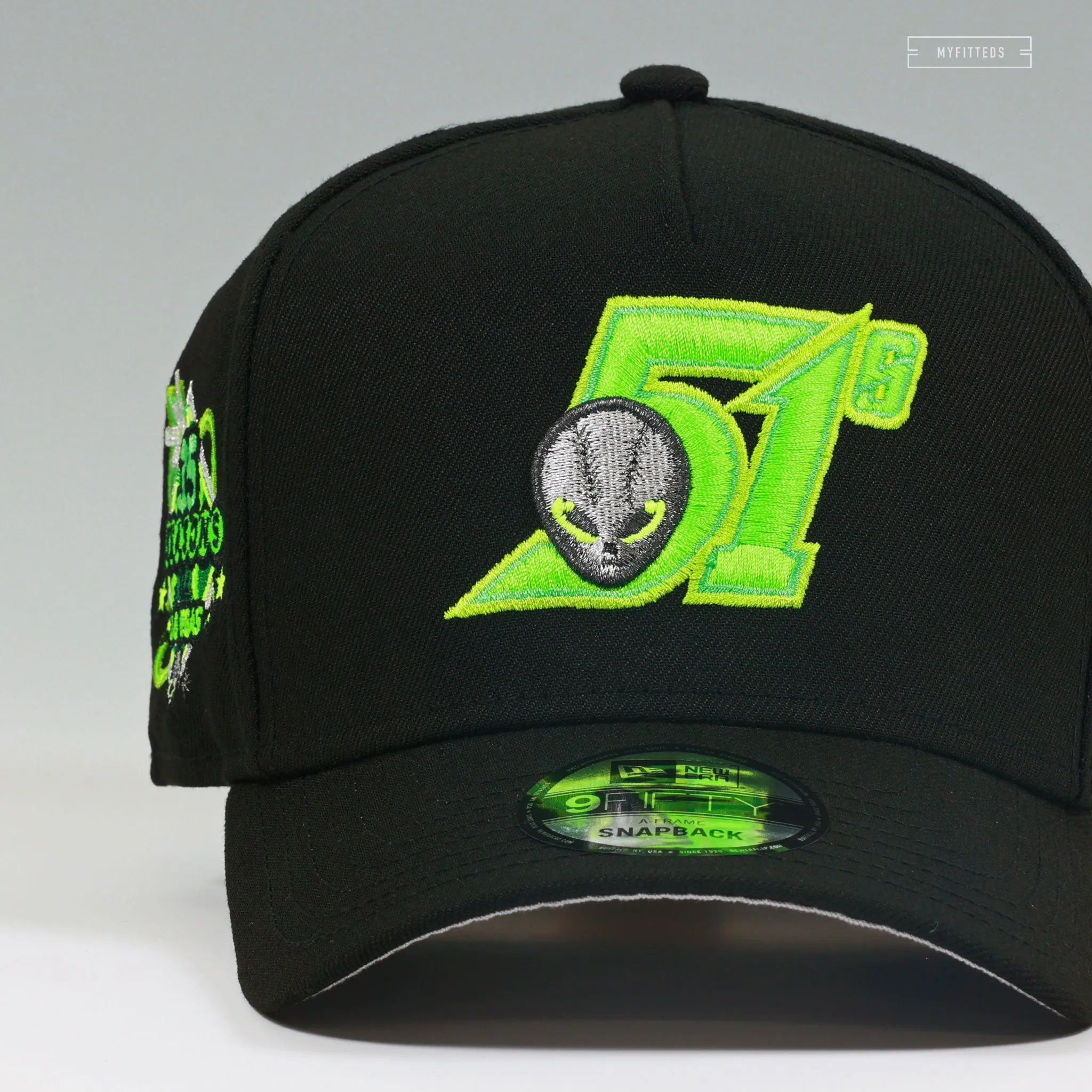 LAS VEGAS AREA 51'S 35TH ANNIVERSARY ALIEN INSPIRED 9FIFTY A-FRAME SNAPBACK HAT