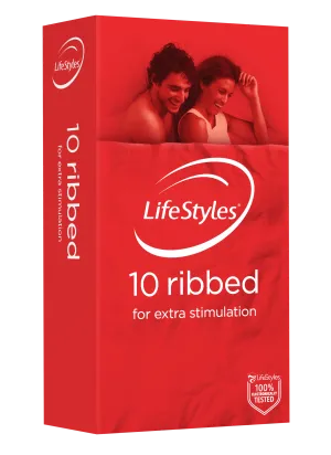 LifeStyles® Ribbed 10 pack