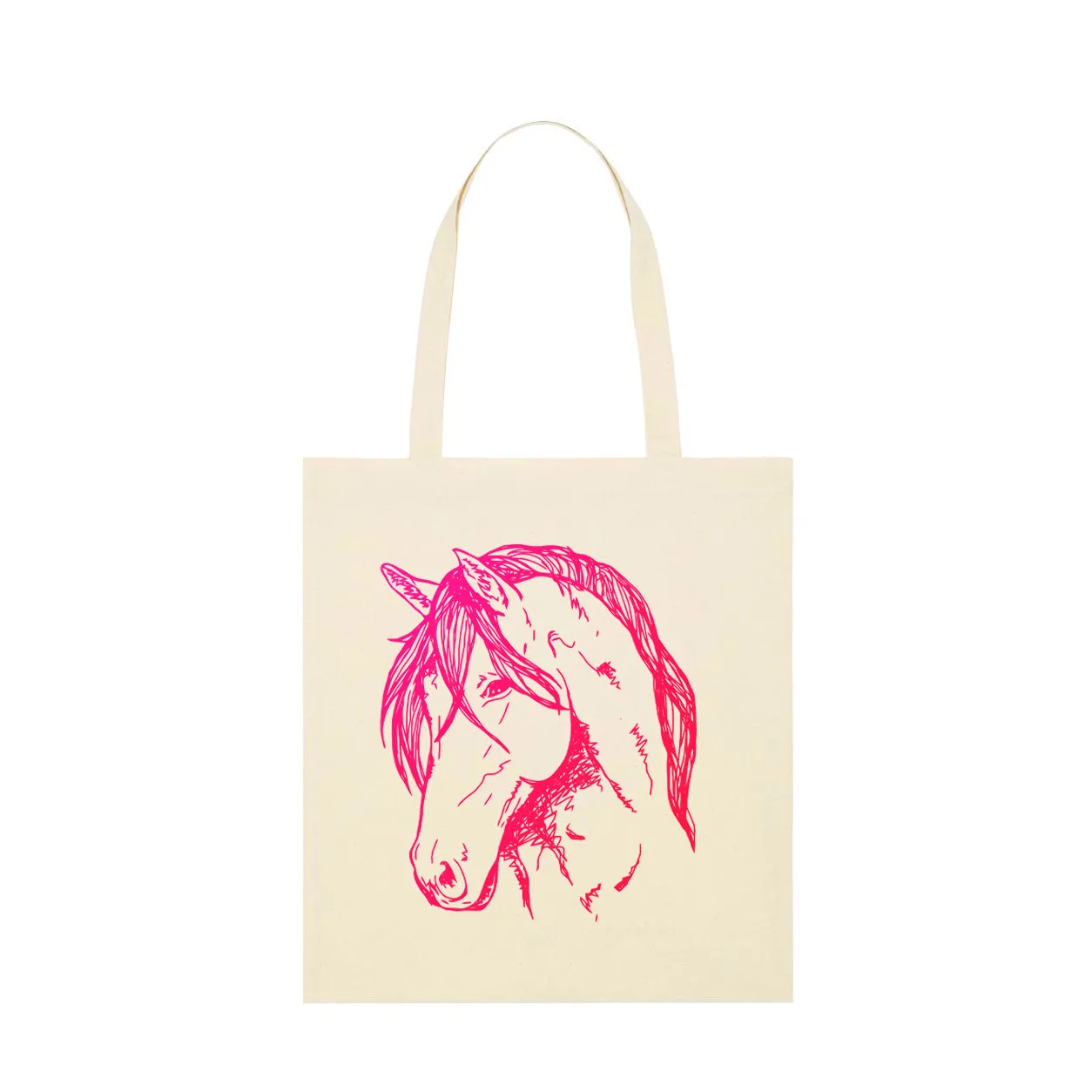 Lightweight Tote Bag | Pony Neon Pink